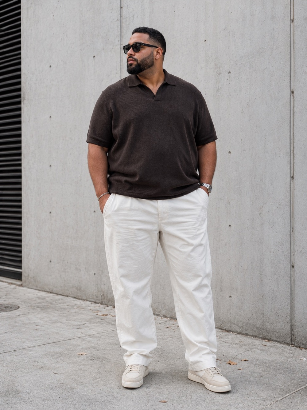 Bar III White Slim Casual Chinos linen like